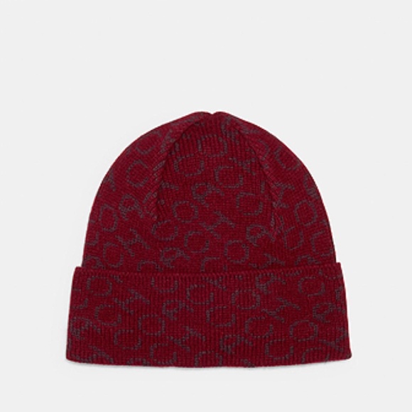 Coach Signature Wool Beanie - Picture 1 of 3